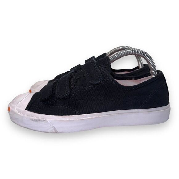 Converse Jack Purcell Low Easy-On 'Black Total Orange' 168136C Women's 7.5 - Picture 2 of 11